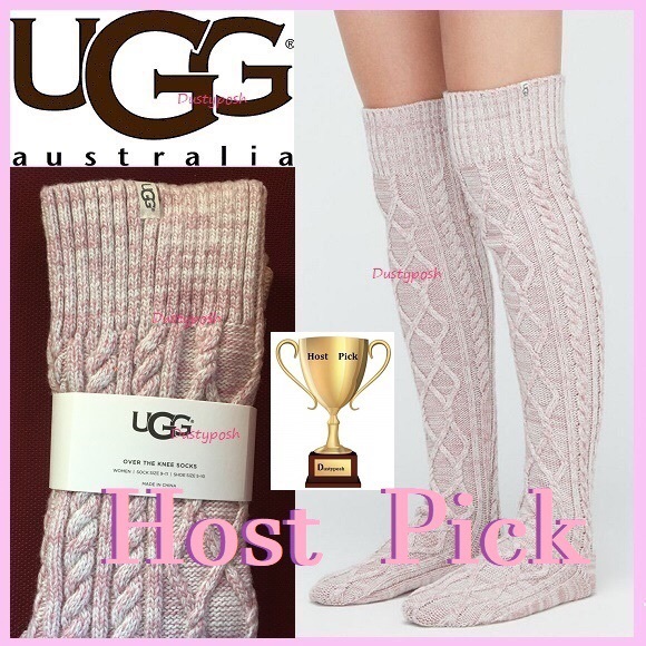 UGG Cable Knit Over Knee Socks Thigh High Boot OTK - Picture 3 of 5